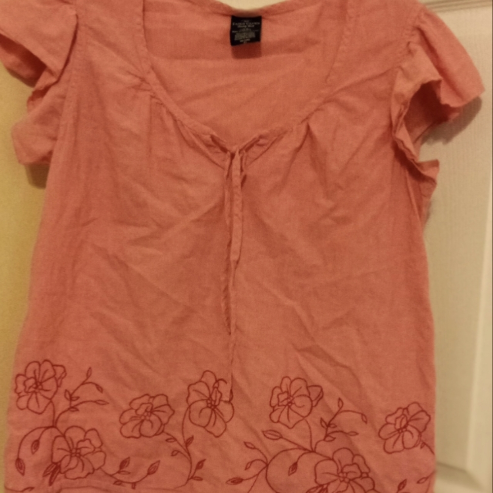 Women's 12-14 Faded Glory Short Sleeve Blouse